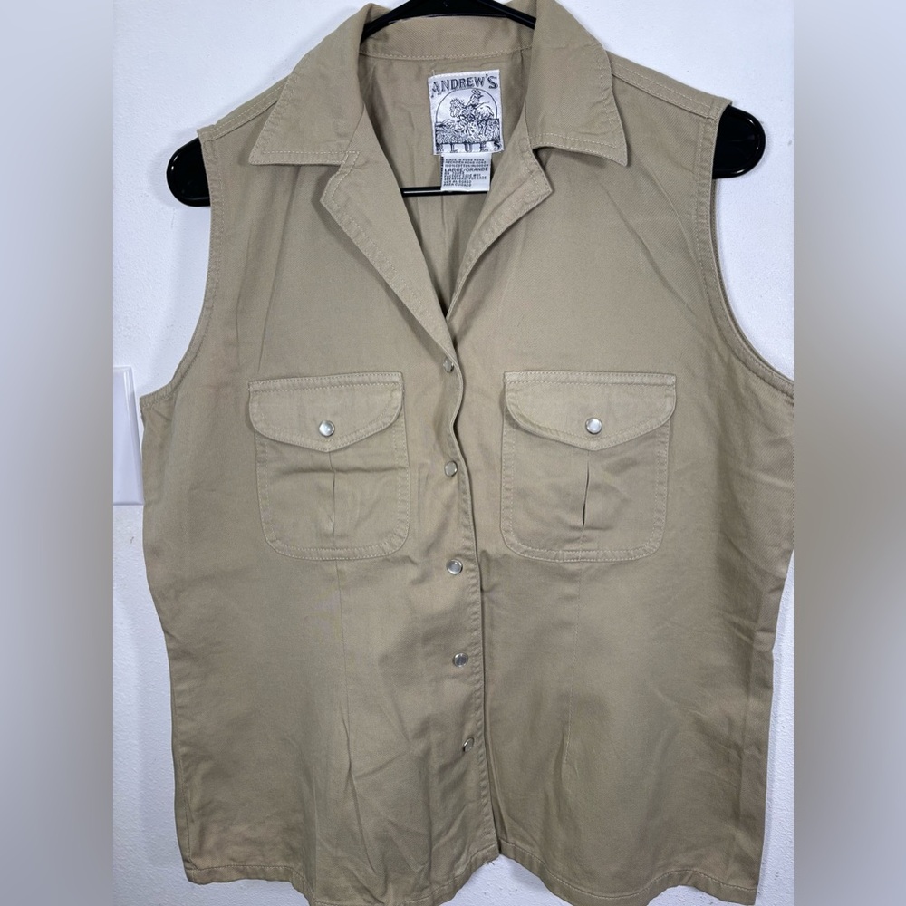 Andrew’s blue vintage vest